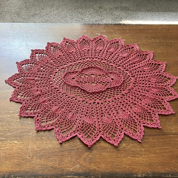 Handmade Crochet Doily - Picture 2 of 5